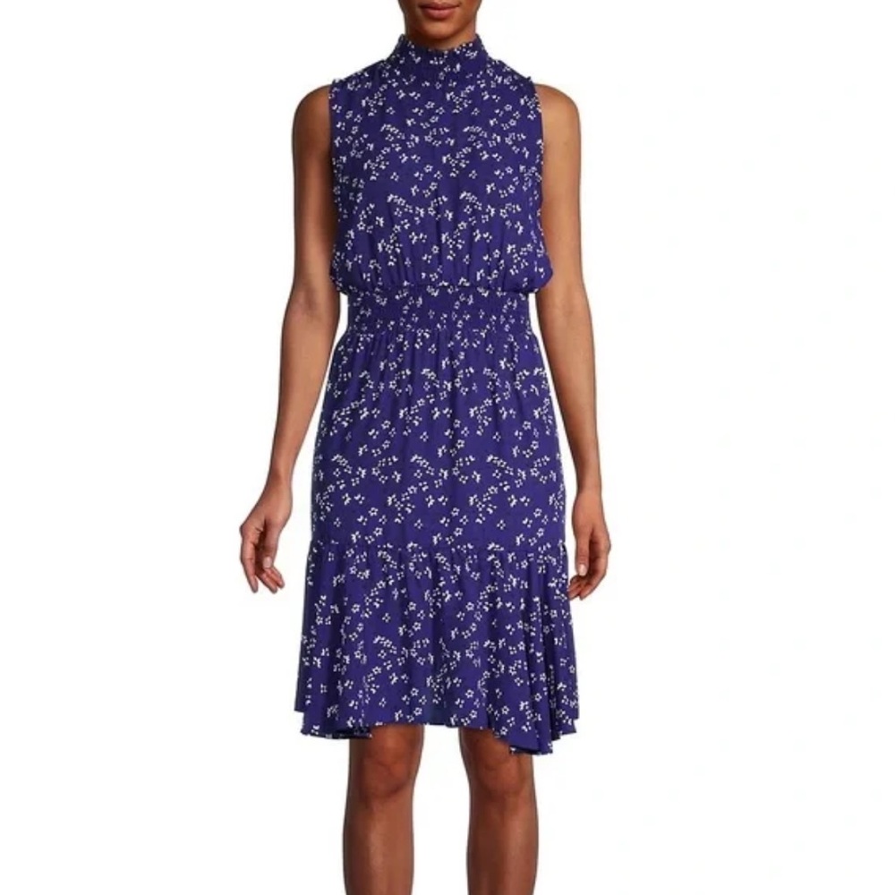 Nanette Lepore Floral-Print Smocked-Waist Dress